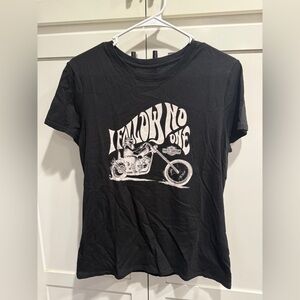 Harley-Davidson Women’s Medium Black Tee “I Follow No One”